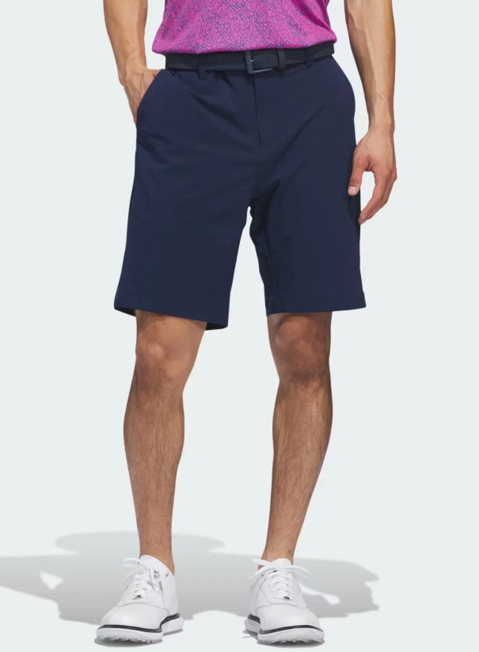 NWT Adidas Ultimate365 9-Inch Meltaway Golf Shorts Navy 36 Regular Performance